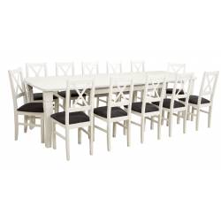 Zestaw Fegen 12 krzeseł N-10 + stół S-26 100x160/400