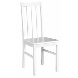 Krzesło B-10D drewniane siedzisko biały