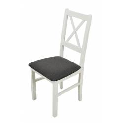 Kolorystyka na zdjęciu:
• krzesło: białe/obicie nr 11
