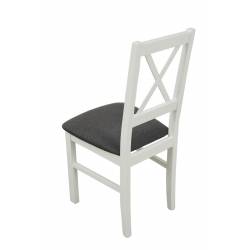 Kolorystyka na zdjęciu:
• krzesło: białe/obicie nr 11