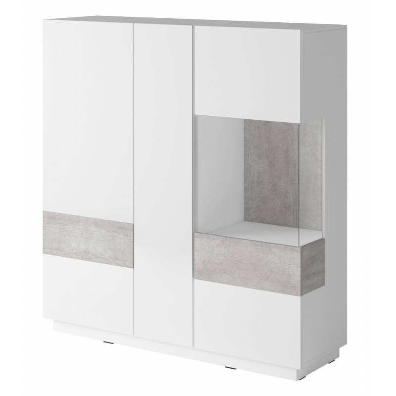 SIlke TYP-46 biały / biały połysk + beton SIlke TYP-46 biały / biały połysk + beton