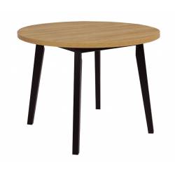 Stół nierozkładany OL-3 100x100 cm Czarny, Blat Grandson