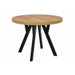 Solidny stół okrągły/owalny drewniany do kuchni bądź salonu MK-3 CRAFT Ø100/200