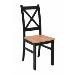 Krzesło loftowe masywne do kuchni/salonu CRAFT Krzyżak