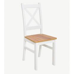 Krzesło loftowe masywne do kuchni/salonu CRAFT Krzyżak