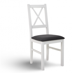 Białe krzesło drewniane z...