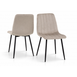 Zestaw 4 krzeseł beżowy...