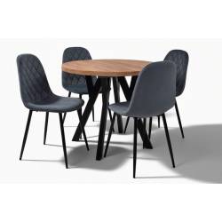 Zestaw pikowanych krzeseł...