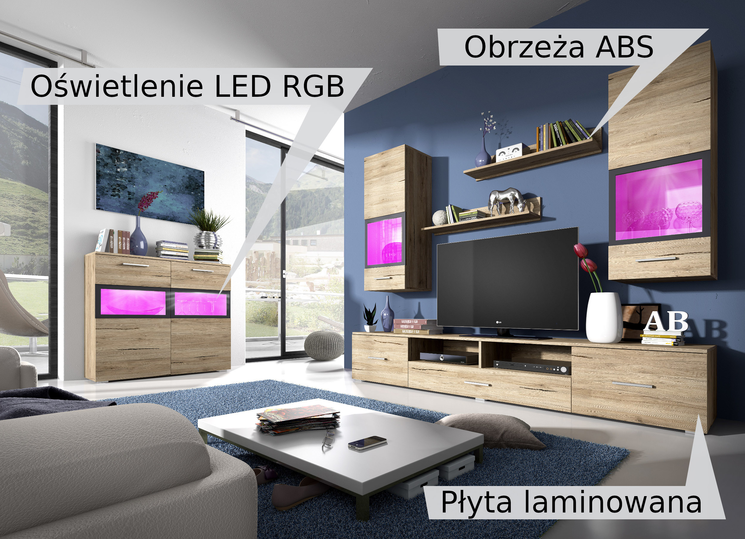 Komoda Sarah biały połysk