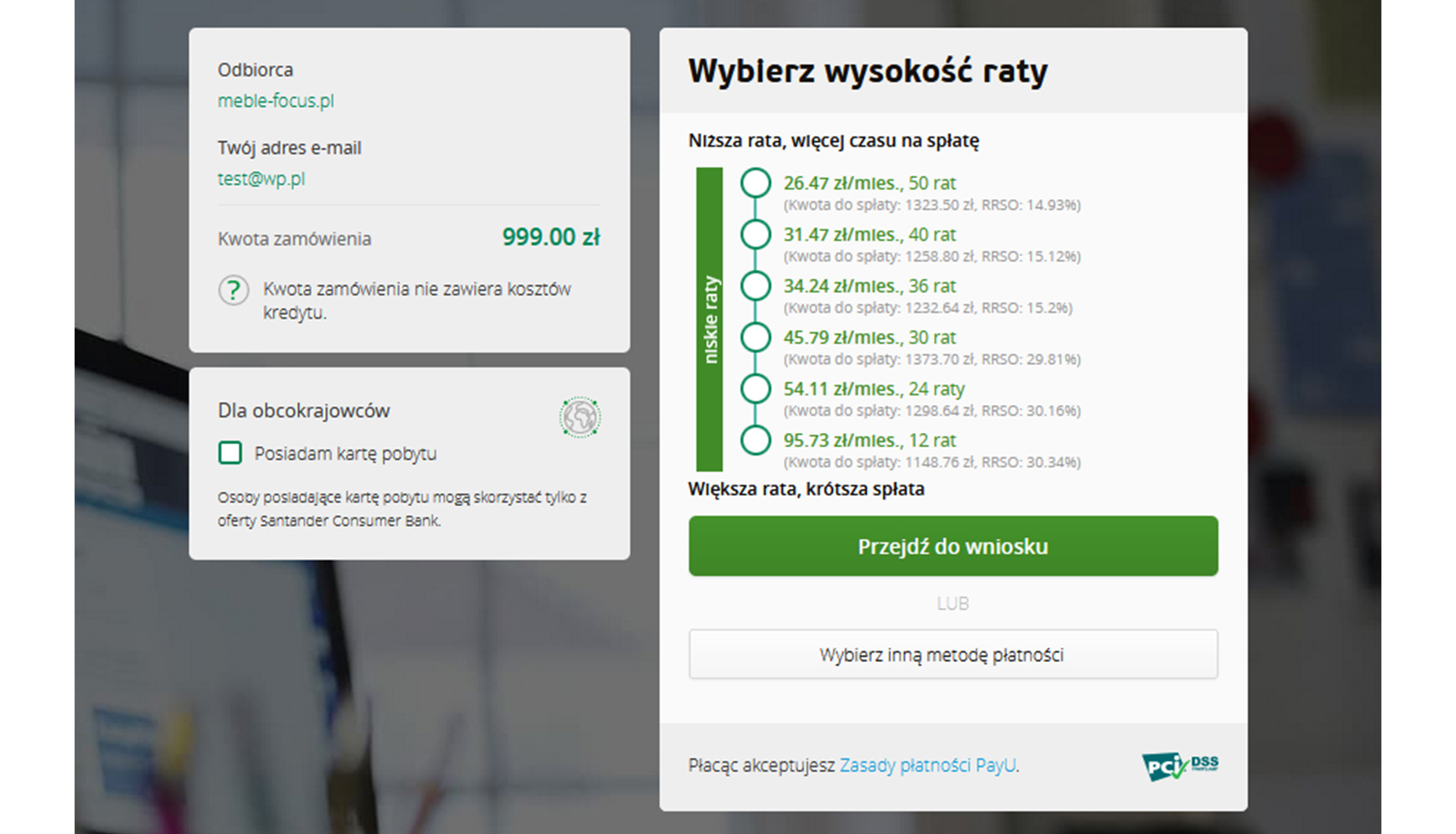 Raty PayU