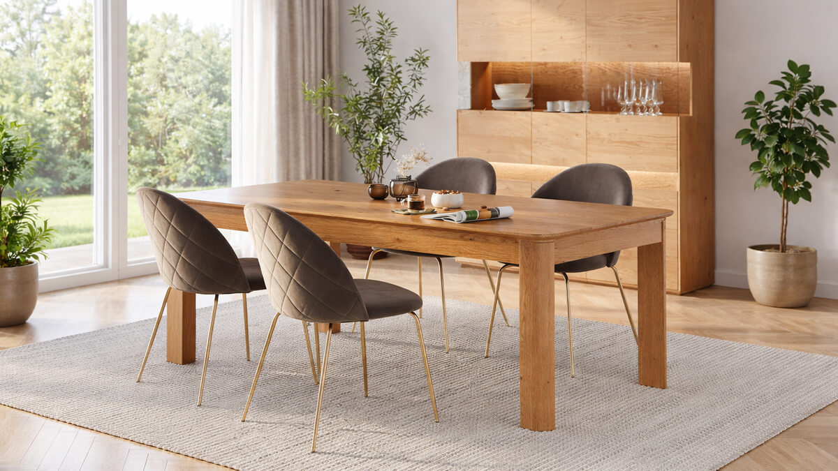 Jak wybrać idealny stół dębowy do jadalni? Serce domu na lata