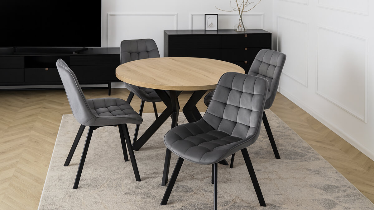 Jak okrągły stół w salonie zmienia przestrzeń? Poradnik i inspiracje.